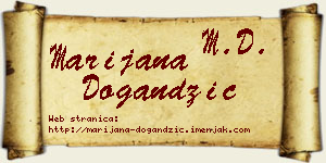 Marijana Dogandžić vizit kartica